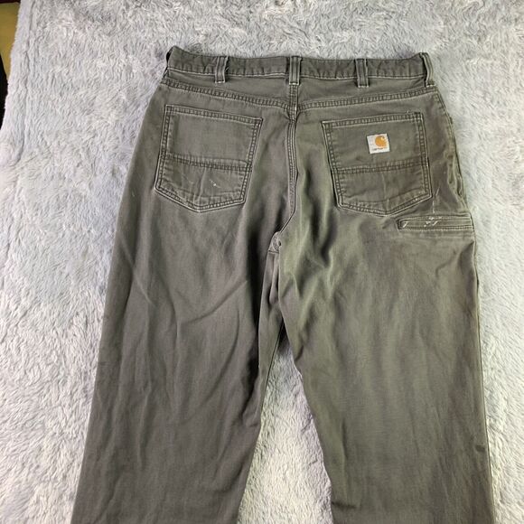 Carhartt Pants Mens 36x32 Brown Relaxed Fix Rugged Flex Distressed Workwear - Picture 10 of 15